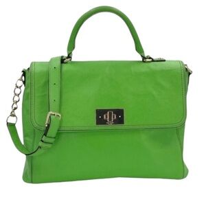Kate Spade | Irving Place Nadine Fresh Green Leather Satchel